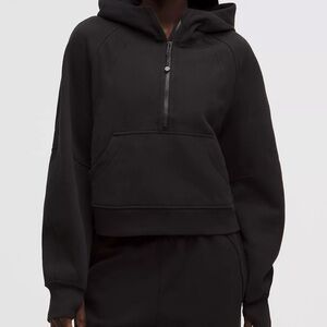 Black Lululemon Scuba Half-Zip Hoodie